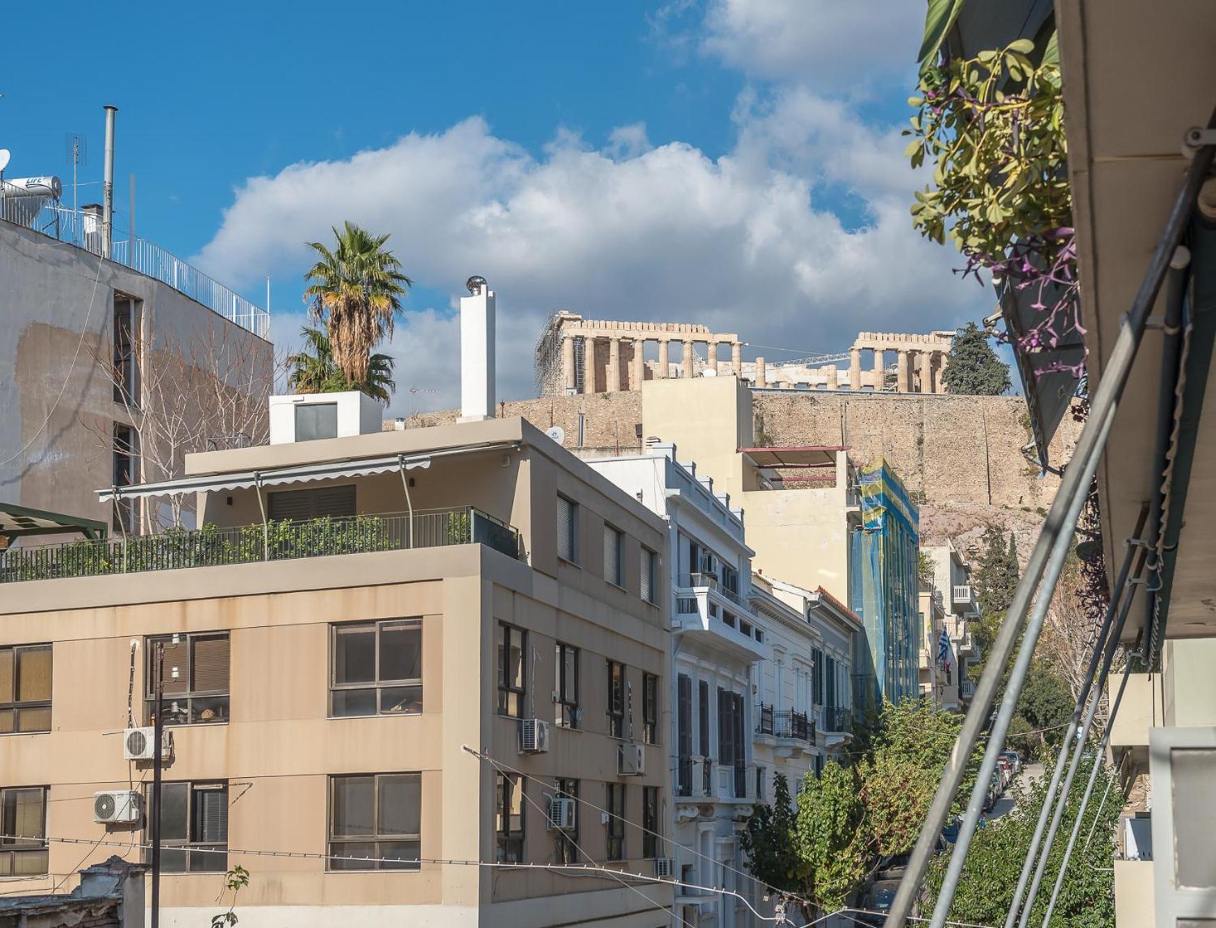Spacious 2Bds Apt With Acropolis View In Center Atenas Exterior foto